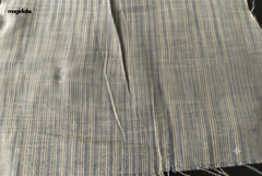 White & Blue Cotton Katari Ikat Fabric