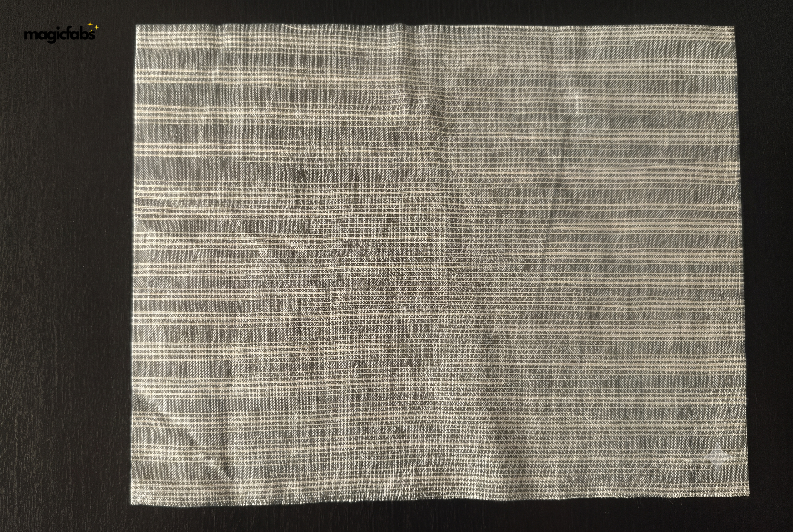 White & Grey Cotton Katari Ikat Fabric