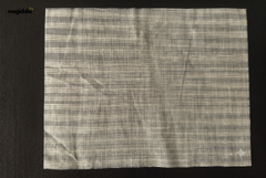 White & Grey Cotton Katari Ikat Fabric