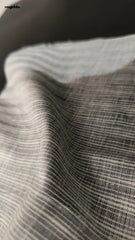 White & Grey Cotton Katari Ikat Fabric