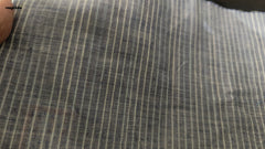White & Blue Cotton Katari Ikat Fabric
