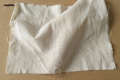 Off White Cotton Mangalgiri Chambray Fabric