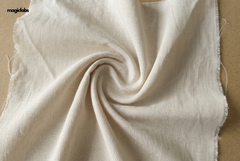 Off White Cotton Mangalgiri Chambray Fabric