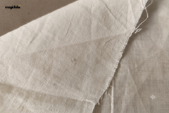 Off White Cotton Mangalgiri Chambray Fabric