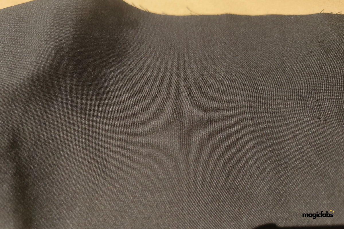 Black Plain Viscose Rayon Lycra Fabric