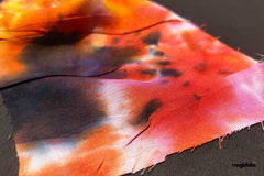 Multicolour Tie Dye Print Viscose Rayon Fabric
