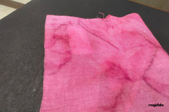 Onion Pink Cloud Tie Dye Print Cotton Rayon Fabric