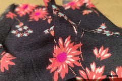 Multicolour Floral Print Viscose Rayon Fabric