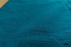 Peacock Blue & Green Handloom Mangalagiri Cotton Fabric