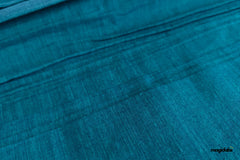 Peacock Blue & Green Handloom Mangalagiri Cotton Fabric