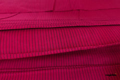 Red & Black Handloom Mangalagiri Cotton Fabric