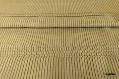 Mustard & Black Handloom Mangalagiri Cotton Fabric