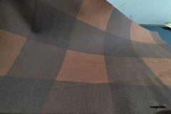 Cotton Lycra Denim Box Checks Print Fabric