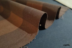 Cotton Lycra Denim Box Checks Print Fabric