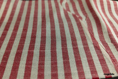 Cotton Rayon Horizontal Candy Slub Stripe Fabric
