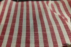 Cotton Rayon Horizontal Candy Slub Stripe Fabric