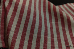 Cotton Rayon Horizontal Candy Slub Stripe Fabric