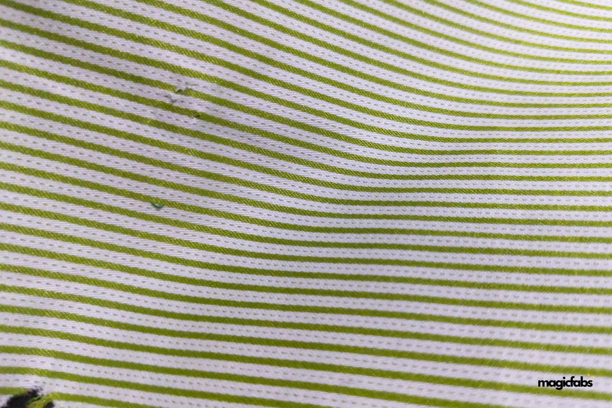 Cotton Lycra Millmade Dobby Pin Stripe Fabric
