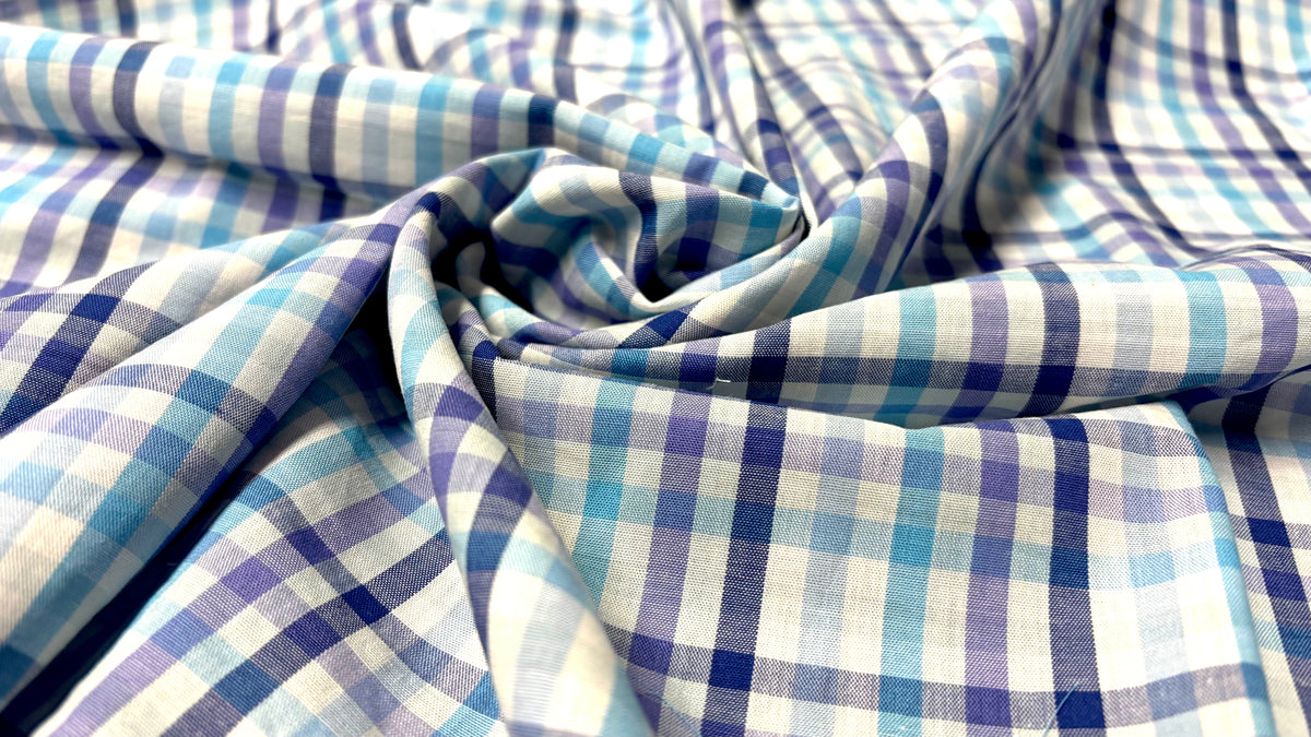 Multiple Blue Gingham Check